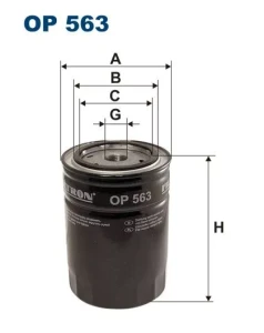 FILTR OLEJU OP563