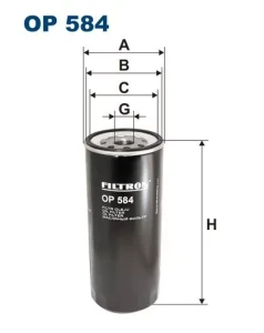 FILTR OLEJU OP584