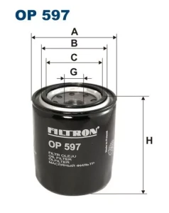 FILTR OLEJU OP597