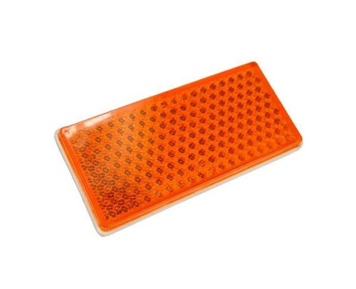 Odblask prostokątny 105x48 pomarańczowy ( sprzedawane po 10 )-9862
