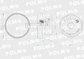Odwadniacz zbiornika powietrza Przyczepa Ciągnik 22x1.5 (sprzedawane po 5) POLMO-13278