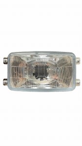 Reflektor przedni uniwersalny, H4, 12V / 24V, światła mijania, drogowe, 156 mm / 93 mm
