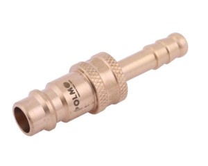 Szybkozłącze pneumatyczne wtyczka pod wąż DN06mm POLMO 